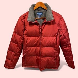 Cute vintage 90s Cherry down fleece lined puffer Fuda Sport warm cozy winter